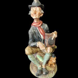 Goebel Bruno Street Musician with Dog Figurine 55/1042B West Germany 1968